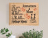 11th Anniversary Gift - Personalized Wood Plaque for Husband, Wife or Couple - 11 Year