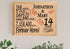 14th Anniversary Gift - Personalized Wood Plaque for Husband, Wife or Couple - 14 Year