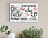 18th Anniversary Gift - Personalized Wood Sign for Husband, Wife or Couple - 18 Year