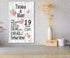 Personalized 19th Anniversary Plaque with Custom Names