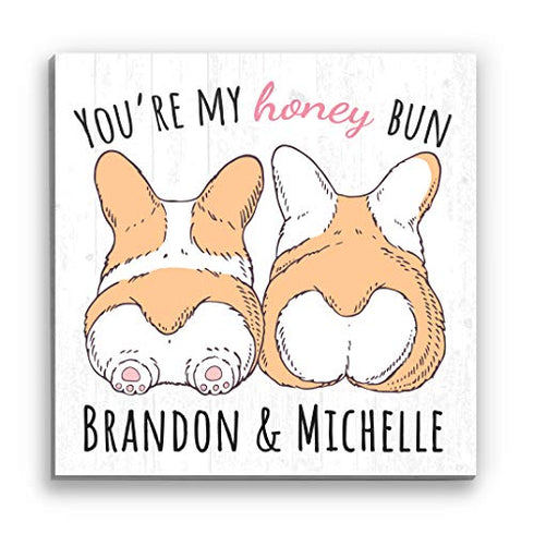 Personalized Romantic Sign for Wife or Girlfriend Anniversary Gift Custom 10.5in x 10.5in