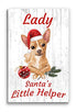 CUSTOMIZED Chihuahua Christmas Decoration - 16.5" x 10.5"