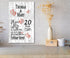 Personalized 20th Anniversary Plaque with Custom Names