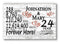 24 Year Anniversary Gift Personalized - Solid Wood