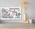 26th Anniversary Gift - Personalized Wood Sign for Couples