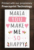 Anniversary Gift Personalized "You Make Me So Happy" Sign