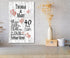 40th Anniversary Gift - Personalized Wood Plaque for Husband, Wife or Couple - 40 Year