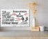 43rd Anniversary Gift - Personalized Wood Sign for Couples