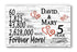 5th Anniversary Gift - Personalized Wood Sign for Husband, Wife or Couple - 5 Year