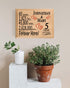 5th Anniversary Gift - Personalized Wood Plaque for Husband, Wife or Couple - 5 Year