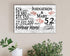 52nd Anniversary Gift - Personalized Wood Sign for Couples