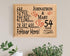 54th Anniversary Gift - Personalized Wood Plaque for Husband, Wife or Couple - 54 Year