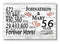 56 Year Anniversary Gift Personalized 56th For Him Her or Couples