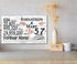 57th Anniversary Gift - Personalized Wood Sign for Couples