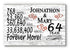 64th Anniversary Gift - Personalized Wood Sign for Couples