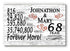 68th Anniversary Gift - Personalized Wood Sign for Couples