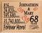 Personalized 68th Anniversary Gift – Custom Wood Keepsake for Husband, Wife, or Couple