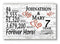 Personalized 7 Year Anniversary Gift Sign – Custom Names | Solid Wood Romantic Countdown Plaque