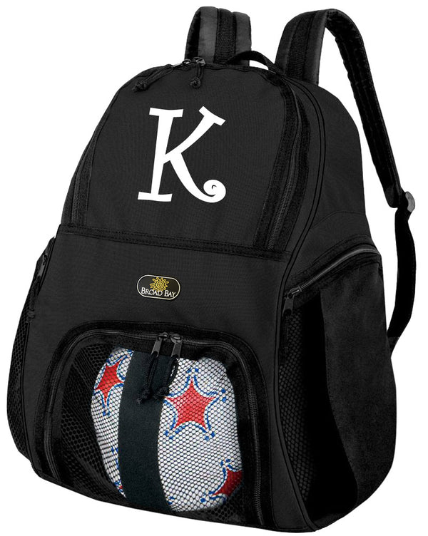Personalized Soccer Backpack or Volleyball Bag Black