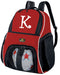 Personalized Soccer Backpack or Volleyball Bag Red