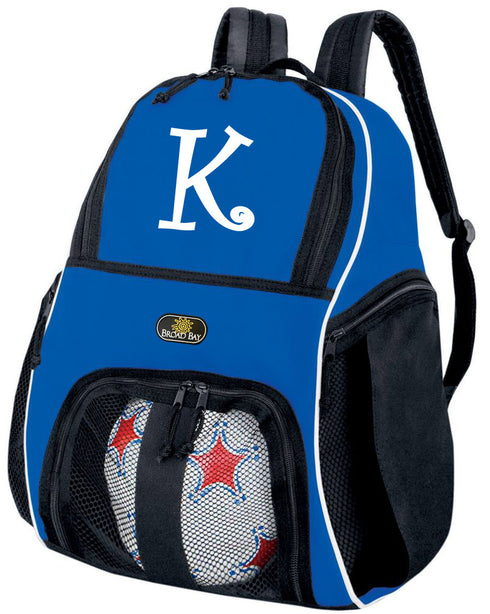 Personalized Soccer Backpack or Volleyball Bag Royal Blue