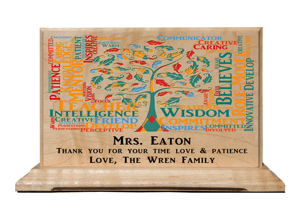 Personalized Teacher Gift Desk Plaque For A Great Teacher