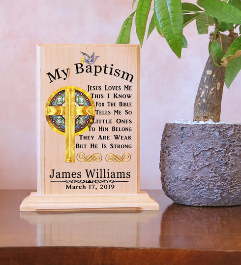Custom Baptism Gift For Boys or Girls Personalized Christening Present