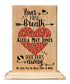 Your First Breath Took Ours Away Sign Custom