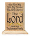 As For Me And My Family We Will Serve The Lord Plaque Custom Religious Family Gift