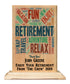 Custom Retirement Gift Plaque Personalized for Men or Women