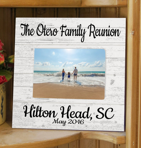 CUSTOM Picture Frame with Printed Picture on Solid Wood Personalized