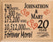 20 Year Anniversary Gift Personalized 20th Wedding Anniversary Present