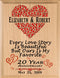 Personalized 20 Year Anniversary Gift Sign Every Love Story