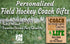 Personalized Field Hockey Coach Gift Plaque - Team Appreciation or Recognition Award
