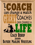 Wrestling Coach Gift Plaque CUSTOM Great Wrestling Team Coaches Gifts