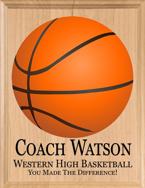 Personalized Basketball Coach Gift Signable Plaque From Team