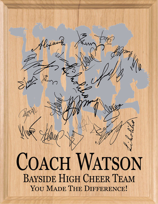 Cheer Coach Gift Plaque For Great Cheerleading Team Coaches