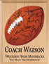 Football Coach Gift Plaque Signable by Team For Great Coaches