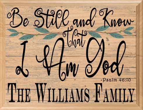 Family Blessings Wall Art Signs Personalized Inspirational Gift
