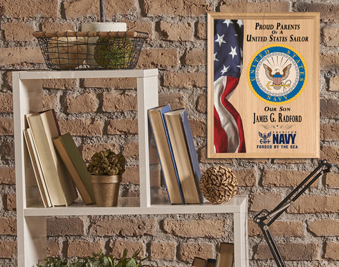 Personalized United States Navy Wall Plaques