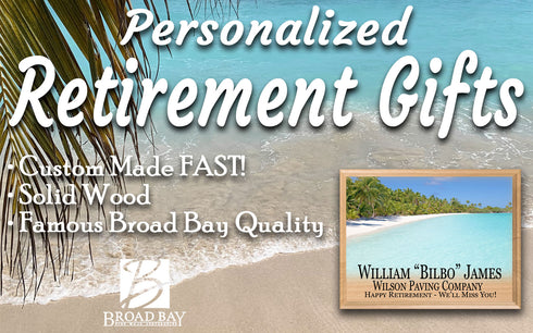 Retirement Gift Plaque Signable Tropical Beach Theme
