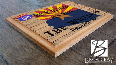 Arizona Family Home Sign Personalized