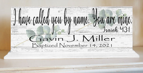 Baptism Gift Personalized For Boys Or Girls - I Have Called You By Name
