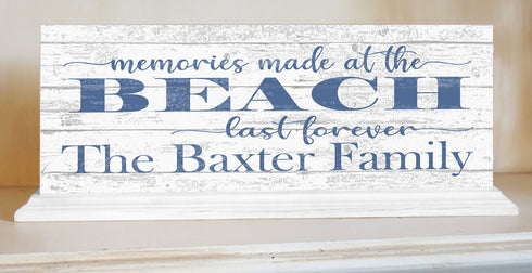 Personalized Beach Home Sign With Family Name