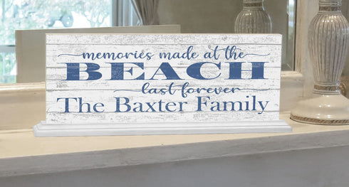 Personalized Beach Home Sign With Family Name