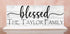Personalized Blessed Family Name Sign For Mantel or Shelf - SOLID WOOD
