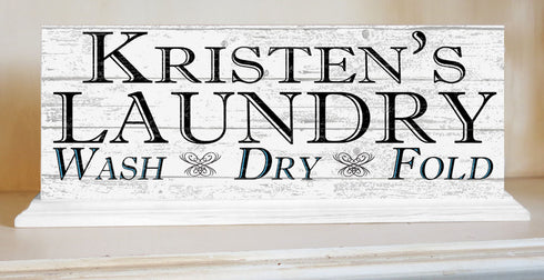 Wash Dry Fold Laundry Decoration Sign Home Decor