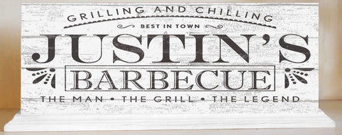 Personalized Barbecue Sign With Name Custom Gift