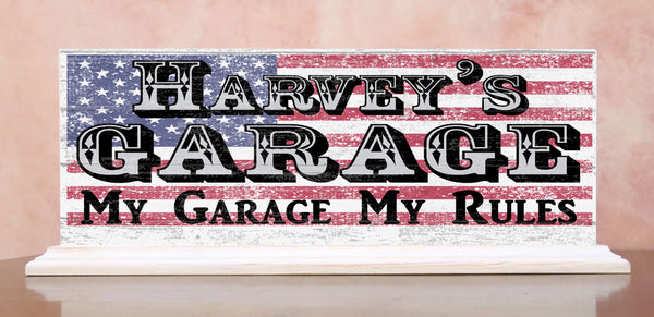Custom Garage Man Cave Sign Gift Men Husband Son or Grandpa