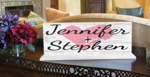 Personalized Anniversary Gift or Wedding Gift With Names Custom Sign